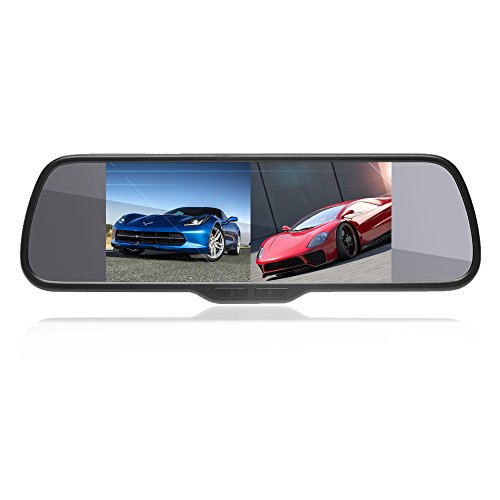 Rearview Mirror Monitor with Camecho Universal 8