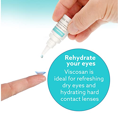 AGEPHA Viscosan Lubricant Eye Drops Eye Drops for Dry Eyes Provides Long Lasting Dry Eye and