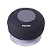 Bluetooth Shower Speaker, Water Resistant, Hands Free Portable Speakerphone with Built-in Mic, 6 Hours of Playtime, Bluetooth 3.0, Control Buttons and Dedicated Suction Cup for Showers, Bathroom, Pool, Boat, Car, Beach, and Outdoor Use (Yellow)