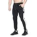BROKIG Men's Gym Joggers Pants Workout Training Slim Fit Sweatpants with Zipper Pockets