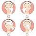 K-SKIN Facial Deep Cleansing Brush Waterproof Exfoliate Pore Smooth Skin for 3 Speeds Modes Setting with 2 Brush Heads (White)