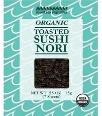 Sound Sea Vegetables Organic Toasted Sushi Nori (12x0.55oz ) by Sea Sound