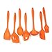 Chef Craft 7 Piece Silicone Kitchen Tool and Utensil Set, Orange