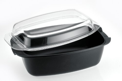 Click Here to See More Images Caroni A610432 Cast Oval Dutch-Oven with Glass Lid