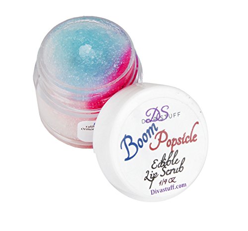 Diva Stuff Lip Scrubbie, 1/4 ounce of Fun Flavor For Soft Lips, Boom Popsicle
