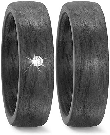 Core By Schumann Design Trauringe Eheringe Aus Carbon Schwarz Mit Echten Diamanten Gratis Gravur 19108135 Amazon De Schmuck