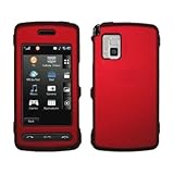 Red Rubberized Snap-On Cover Hard Case Cell Phone Protector For LG Vu CU920
