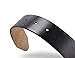 Mens Leather belt Full Grain One Piece Vintage Distressed Style Snap on Strap for Interchangeable Buckles, 1 .25