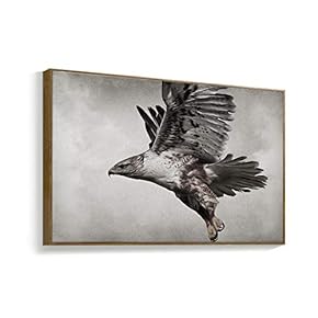 Framed Canvas Wall Art for Living Room, Bedroom Black and White Animal Canvas Prints for Home Decoration Ready to Hanging - 16x24 inches