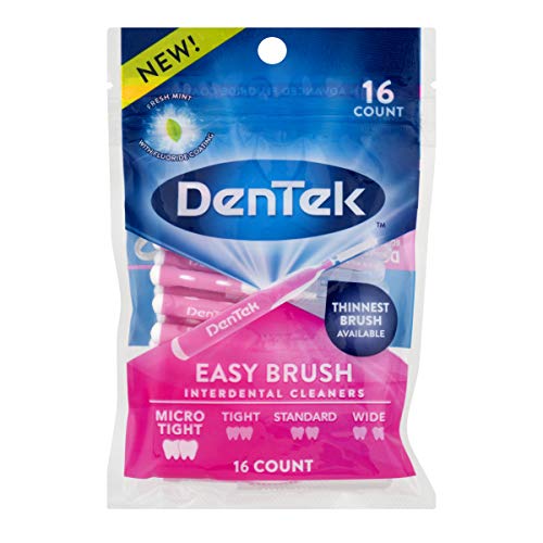 DenTek Easy Brush Micro Tight Interdental Cleaners 16 count Pack of