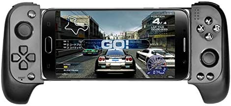 Aoile Wireless Bluetooth Mobile Game Pad Controller Gamepad, Retractable Telescopic Gamepad Joystick for for Samsung Xiaomi Huawei Android Phone PC Black