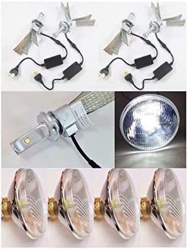 MP-5-LED FOUR 5 3/4 inch LED H4 Lamps and Housing