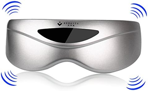 Eye Massager,Belonny Eyes Massager Machine with 9 Vibration Modes and 24 Health Care Magnet for Eye Care and Stress Relief (Silvery)