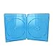 Yens Double Blu-Ray Case with Moulded Blu-Ray Logo 25BD2, 25 Piece