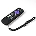 Protective Case for Roku Express HD/Express+,Roku 2 (4210R),Roku LT,Premiere,RC83,Streaming Stick RC41,3800RT,TCL TV R655 Remote Case Light Weight (Anti Slip) Shock Proof Silicone Remote Cover(Black)