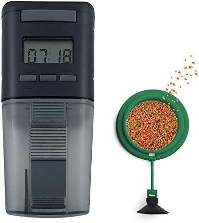 Laifoo Aquarium Automatic Fish Feeder with Floating Ring for Weekend Vacation Travel Fish Food Self Feeder