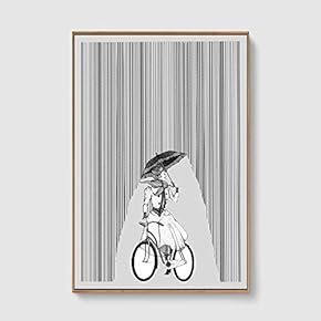 Framed Canvas Home Artwork Decoration Lines Art Canvas Wall Art for Living Room, Bedroom - 16x24 inches