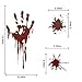 Joyeah 60 Pieces Halloween Bloody Stickers Handprints Footprints Bloodstain Design, Window Wall Floor Clings Decals Stickers for Halloween Decorations