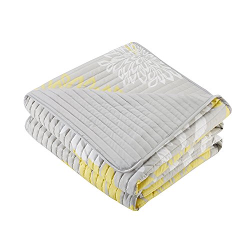 image for Comfort Spaces – Enya Quilt Mini Set - 3 Piece – Yellow and Grey �