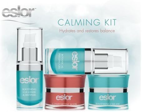 Eslor Calming Kit Formulated with a Selection of Natural Ingredients &amp; Botanical Extracts Known to Calm Inflammation While Hydrating &amp; Restoring Balance to the Skin, Trial Set