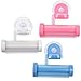 Cosmos Pack of 3 Suction Cup Tube Squeezer Toothpaste Dispenser Holder, Random Colors