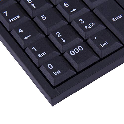 Smartlove1P USB Wired Numeric Keyboard Keypad Adapter 19 Keys for Laptop PC Black