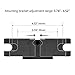 Eonon A0444 Brackets for C1100A,L0299A DVD Player（95mm-115mm）（3.74 Inch- 4.52 Inch） Only for Eonon DVD Player C1100A and L0299A