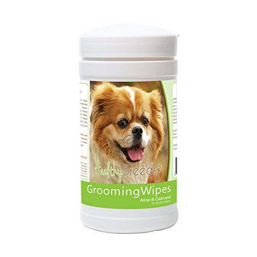 Healthy Breeds Tibetan Spaniel Grooming Wipes 70 Count