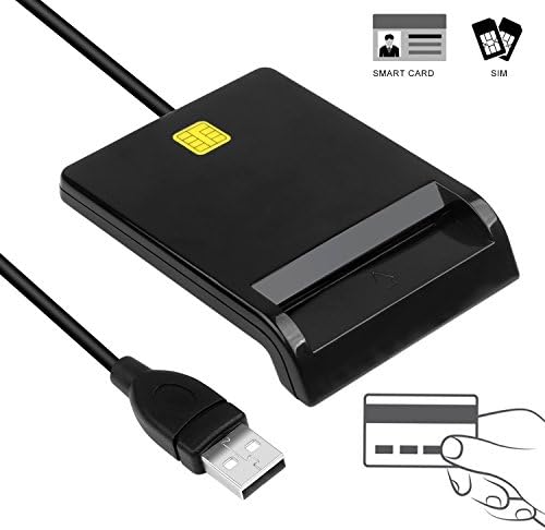 MMUSC DOD Military USB CAC Smart Card Reader, Compatible with Mac OS, Win