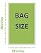 Clear Basket Bags Medium Extra Thick 10 Pack Cellophane Wrap for Baskets and Gifts, 18