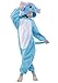 NEWCOSPLAY Childrens Panda Elephant Sleeping Wear Animal Onesies Cosplay Homewear (125#, Blue Elephant)