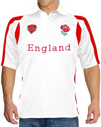 FULL TIME SPORTS Mens England Rugby Shirt - XXX Large White