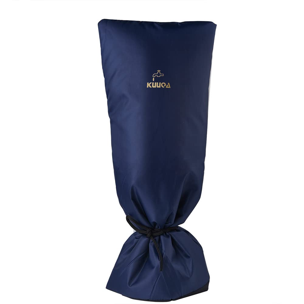 KUUQA Large Size Outside Tap Cover Frost Protector Faucet Cover Tap Jackets Outdoor Hose Cover for Winter Freeze Protection,Deep Blue