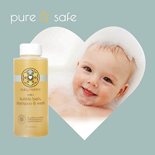 Baby Mantra 3in1 Bubble Bath, Shampoo and Body Wash made with Natural
