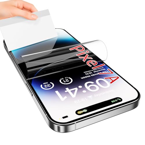 JUVENPROTO 3 Pack for Google Pixel 7a Privacy Films Screen Protectors, Fingerprint Unlock, Anti Scratch, Bubble Free, Ultra Thin, Easy Installation for Pixel 7a