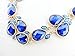 Firstmeet Shiny Resin Water Drop Collar Necklace with Earrings