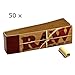 Raw Natural Paper Tips, Brown, Pack of 50