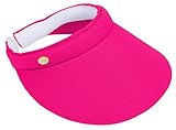 DRY77 EagleLine Clip on Golf Visor Hat Ladies Women Wide Brim Sun Sport Tennis