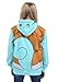 Pokemon Little Boys Squirtle Costume Hoodie, Blue, L-7