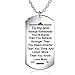 Stainless Steel Dog Tag Letters to My Son Love mom Pendant Necklace,Inspirational Gifts for Son Jewelry (Nkc043, Stainless-Steel)