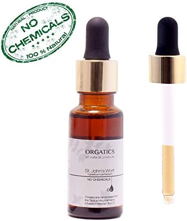 ORGATICS Premium St. John's Wort Oil - Alcohol-Free Hypericum Perforatum Oil Drops (20 ml | 0.7 fl.oz.)