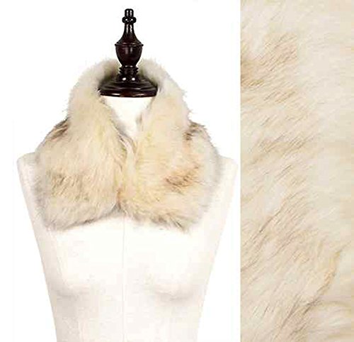 StylesILove Elegant Womens Faux Fur Collar Scarf (Ivory)