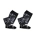 Rebecca 1 Pair Women Thigh High Sleek Socks Anti-skid Lacework Long Pantyhose Stockings Black