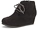 DREAM PAIRS Toddler/Little Kid/Big Kid Girl's Low Wedge Heel Booties Shoes