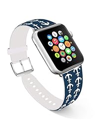 iWatch   Correa de piel de repuesto para Apple Watch de 1.732 in y 1.654 in, para Apple Watch de 1.654 in y 1.732 in de la serie 4 de la serie 3 de la serie 2 de la serie 1
