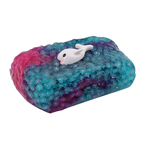 Onegirl 120ml Beautiful Dolphin Mixing Slime Simulation Rice Grain Colorful Crystal Mud DIY Educational Toy Scented Clay Stress Relief Kids Decompression Toys (A) - Thumbnail 2