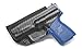 Concealment Express IWB KYDEX Holster: fits Kahr PM9 - Custom Fit - US Made - Inside Waistband - Adj. Cant/Retention (CF BLK, Right)