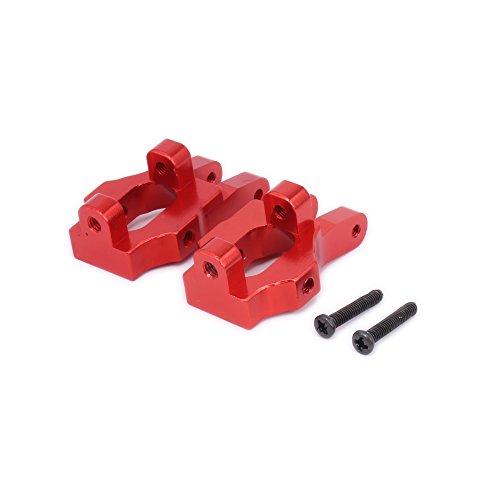 for 1/12 WLtoys Steering Front Hub Carrier(L/R) Base C Socket Set for 12428 12423 FY03 12628 Short Course Desert Feiyue Buggy Off-Road Upgrade Parts (Red)