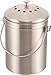 Estilo Stainless Steel Compost Pail, 1 Gallon Compost Bin, 2 Free Odor Absorbing Filters Included