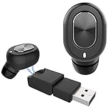 Mini Bluetooth Earphone with [Magnetic USB Charger], Hobest Bluetooth V4.1 Wireless Mini Invisible Car Headset, Smallest Hands-free Noise Canceling in-Ear Earpiece with HD Mic--6hours Playing Time